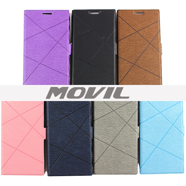 NP-2534 Funda Voltaje colores TPU Flip con ventana para Samsung Galaxy A7-17